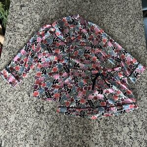 Kate Spade New York Black Label Spring Floral Pajama Set - SMALL